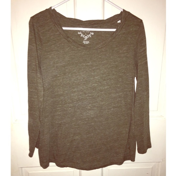 Pocketed Long Sleeve Top