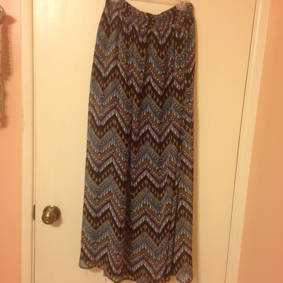 Tribal maxi skirt