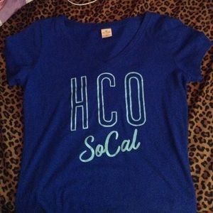 Bright blue hollister tee