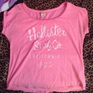 Neon pink hollister short sleeve