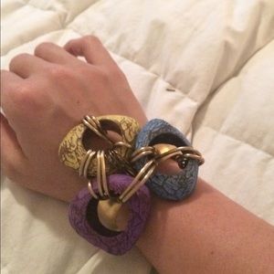 Bold chunky cuff bracelet