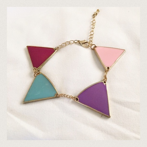 • asos retro triangle bracelet • - Picture 2 of 3
