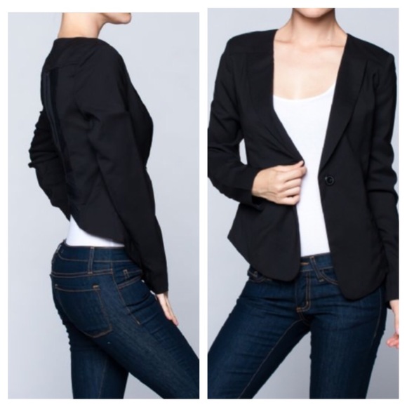 💥💥💥Black zipper back jacket ONLY BLACK LEFT - Picture 2 of 4