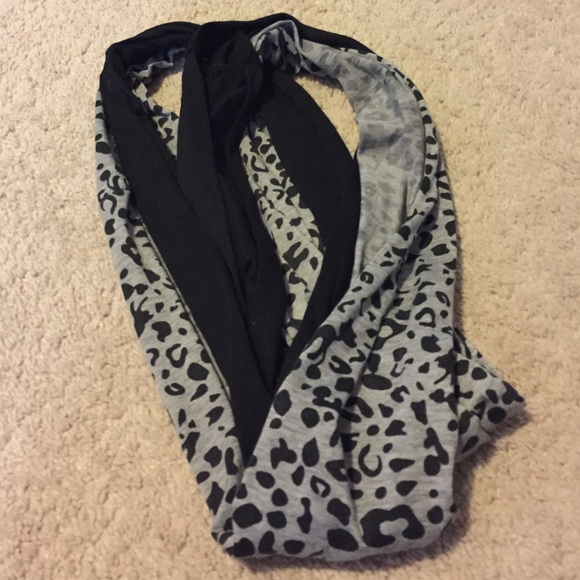 Leopard print infinity scarf