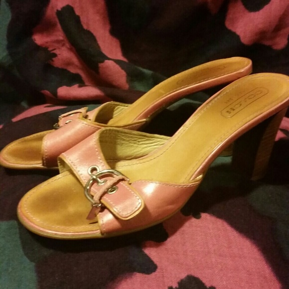 Pink Coach sandals