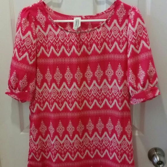 Short sleeve tunic dress