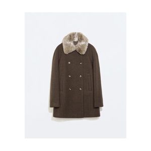 Zara Jackets & Coats - ๐ธ zara wool coat with detachable fur collar ๐ธ Zara Jackets & Coats - ๐ธ zara wool coat with detachable fur collar ๐ธ