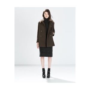 Zara Jackets & Coats - ๐ธ zara wool coat with detachable fur collar ๐ธ Zara Jackets & Coats - ๐ธ zara wool coat with detachable fur collar ๐ธ