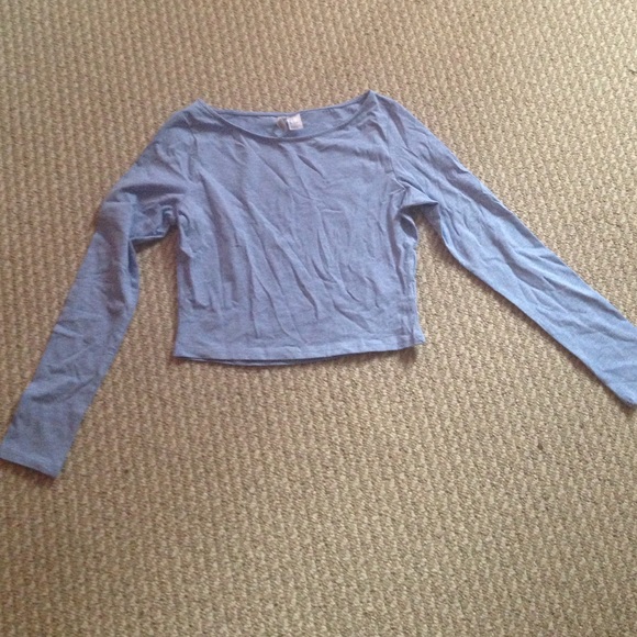 (NWOT) Blue crop top