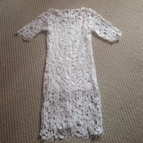 White lace dress