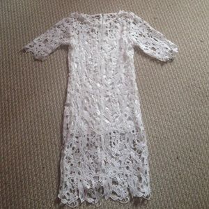 White lace dress