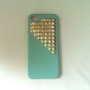 Studded-turquoise iPhone 5-5s case