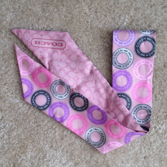 COACH 100% silk scarf