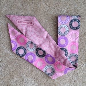 COACH 100% silk scarf