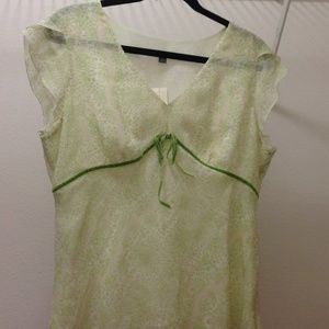 Ann Taylor double layer sheer top