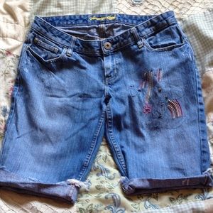💛💗🌴American Eagle Tropical Bermuda Shorts