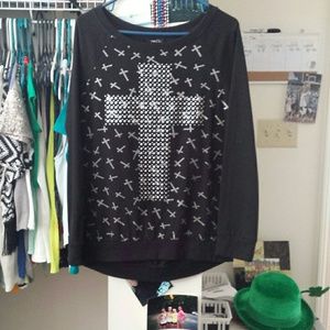 Cross sweater