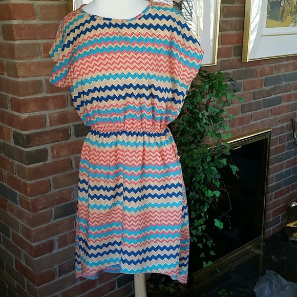 Silky chevron dress