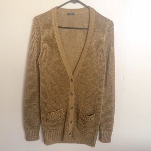 Gold J.Crew Sweater