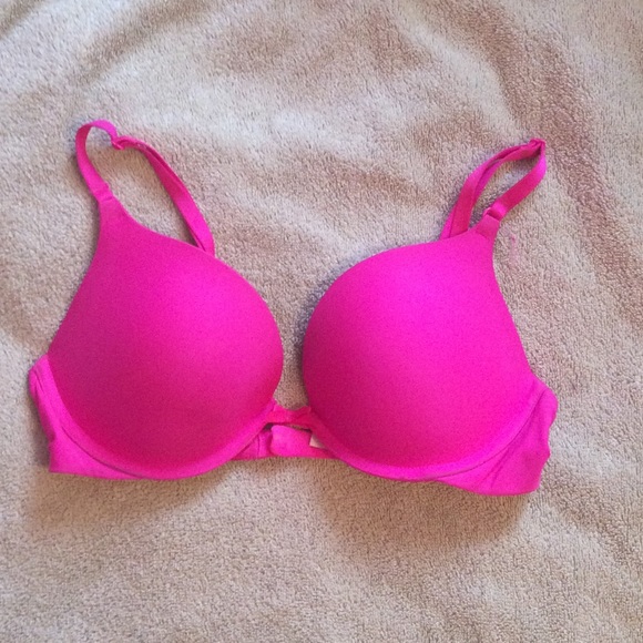 Hot pink Victoria's Secret push-up bra 32D