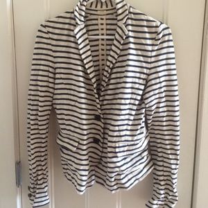 J. Crew striped cotton blazer