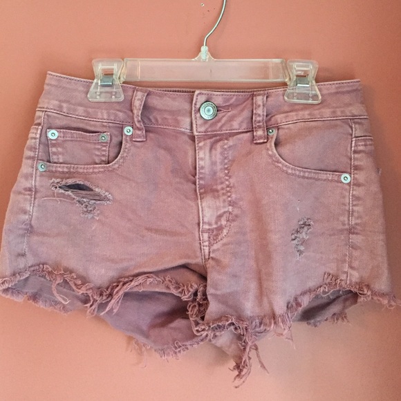 AE Faded plum shorts.