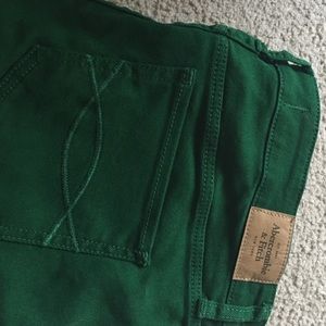 Abercrombie & Fitch green jeans