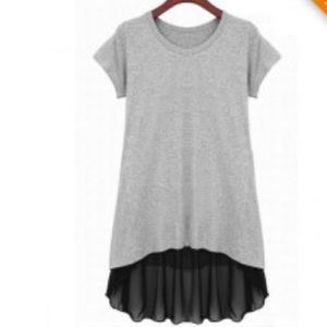 Black sheer back top