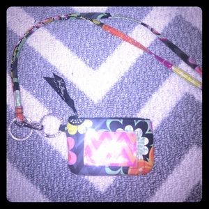 Vera Bradley Lanyard & Coin Wallet / ID Holder