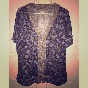 Floral Button-Up Blouse