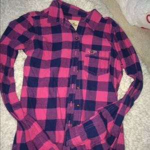 Hollister plaid shirt