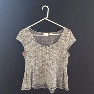 Anthropologie peplum shirt size medium