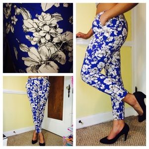 Floral dress pants