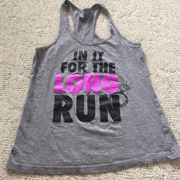 In it for the long run fit little bride tank