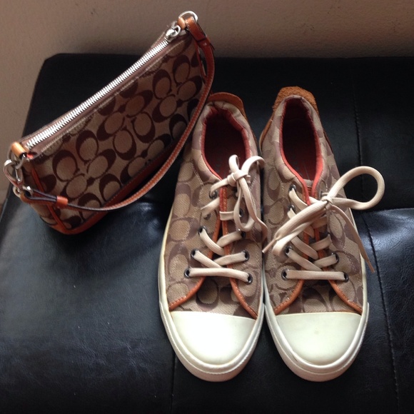 Coach Shoes - ❤️Signature Coach Shoes and Small Handbag Bundle.
