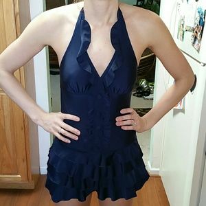 Navy blue bathing suit