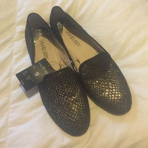 NWT Sam & Libby gold & black loafers size 9