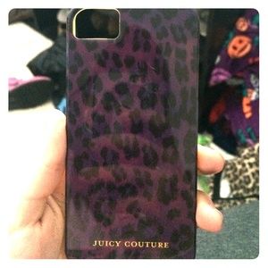 Purple Leopard Juicy Couture IPhone 5s phone case