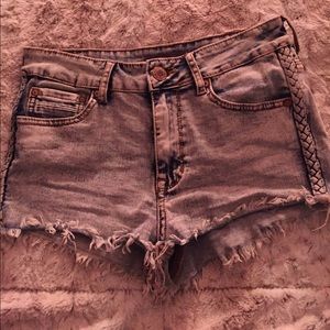 Kendall & Kylie high rise Jean shorts
