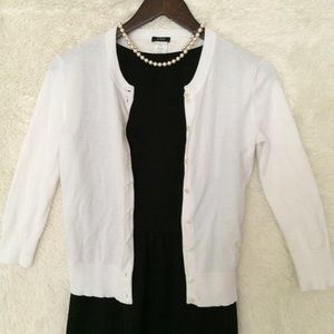 Classic J. Crew Jackie Cardigan in White - XXS