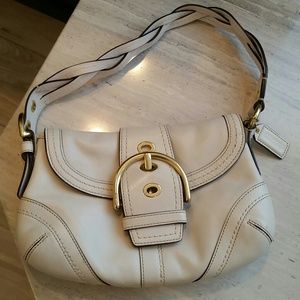 Coach Braided Handle Shoulder Bag