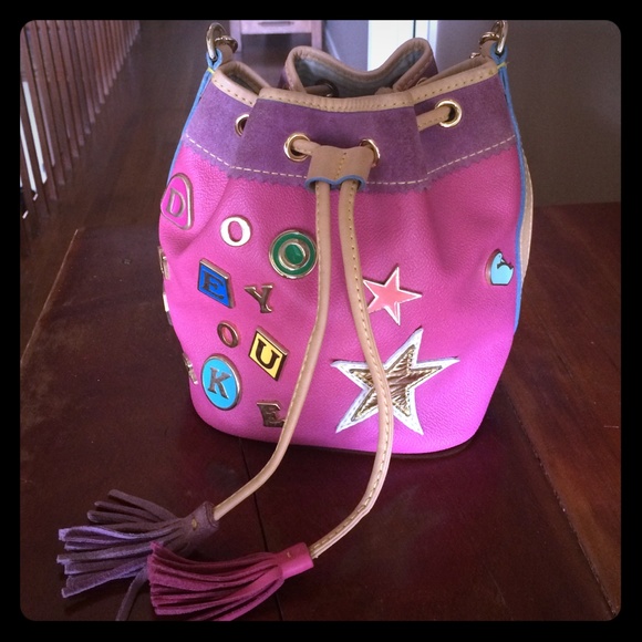 Genuine leather drawstring Dooney & Bourke