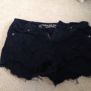 black high wasted shorts from AE