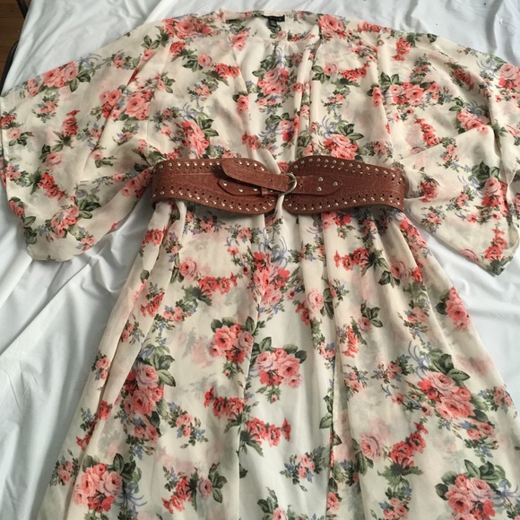 Floral long kimono/ on hold
