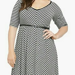 Torrid Striped Size 2 (18-20) dress