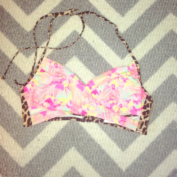 PINK bathing suit top