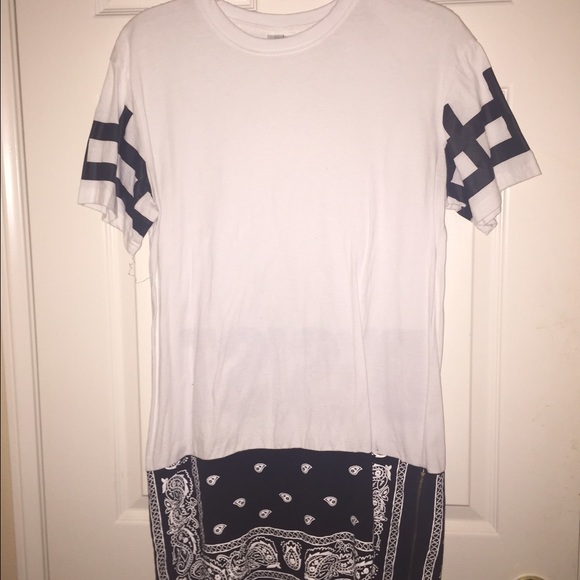 Black and white bandana shirt