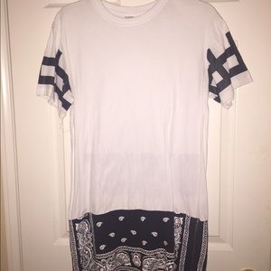 Black and white bandana shirt