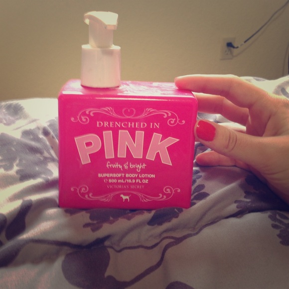 Drenched in pink body lotion by vs