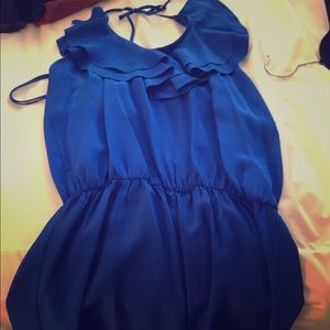 Royal blue romper